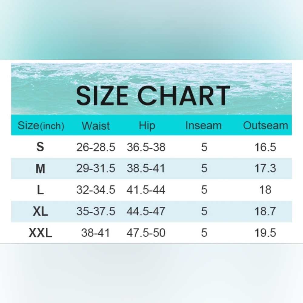 NWT Women's High Waisted Swim Shorts S Small - Picture 9 of 12